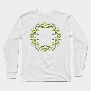 Flower wreath circle Long Sleeve T-Shirt